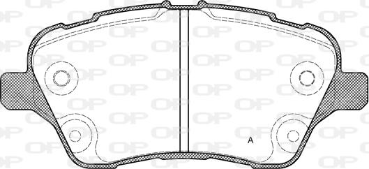 Open Parts BPA1514.00 - Тормозные колодки, дисковые, комплект unicars.by