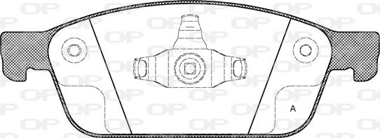 Open Parts BPA1510.10 - Тормозные колодки, дисковые, комплект unicars.by