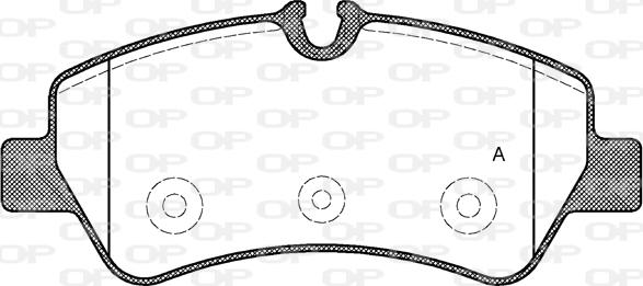 Open Parts BPA1521.00 - Тормозные колодки, дисковые, комплект unicars.by