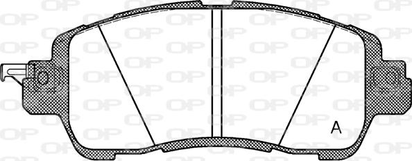 Open Parts BPA1656.04 - Тормозные колодки, дисковые, комплект unicars.by