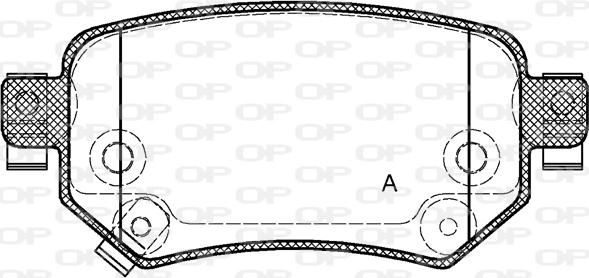 Open Parts BPA1682.02 - Тормозные колодки, дисковые, комплект unicars.by