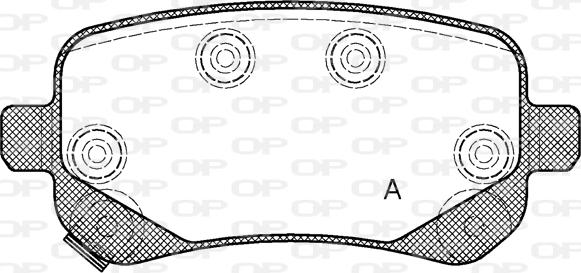 Open Parts BPA1095.02 - Тормозные колодки, дисковые, комплект unicars.by