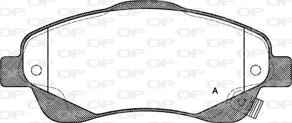 Open Parts BPA1046.02 - Тормозные колодки, дисковые, комплект unicars.by