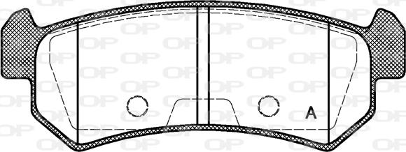 Open Parts BPA1048.00 - Тормозные колодки, дисковые, комплект unicars.by