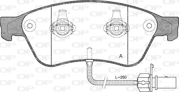 Open Parts BPA1056.02 - Тормозные колодки, дисковые, комплект unicars.by