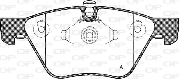 Open Parts BPA1052.00 - Тормозные колодки, дисковые, комплект unicars.by