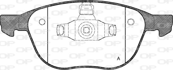 Open Parts BPA1082.00 - Тормозные колодки, дисковые, комплект unicars.by