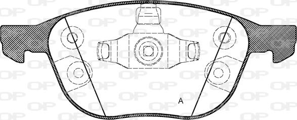 Open Parts BPA1082.30 - Тормозные колодки, дисковые, комплект unicars.by