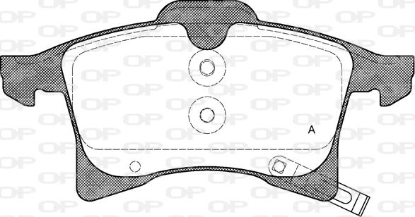 Open Parts BPA1036.02 - Тормозные колодки, дисковые, комплект unicars.by