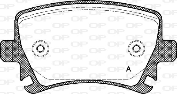 Open Parts BPA1031.00 - Тормозные колодки, дисковые, комплект unicars.by