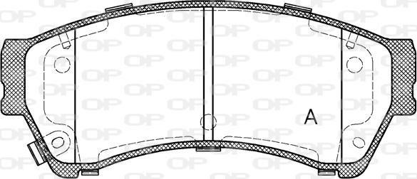 Open Parts BPA1196.02 - Тормозные колодки, дисковые, комплект unicars.by