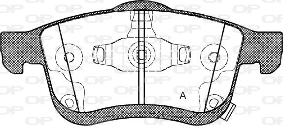 Open Parts BPA1183.42 - Тормозные колодки, дисковые, комплект unicars.by