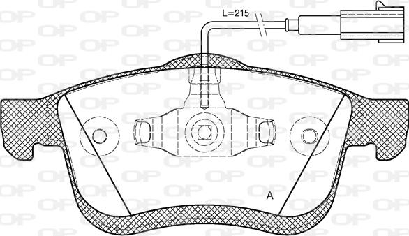 Open Parts BPA1183.01 - Тормозные колодки, дисковые, комплект unicars.by