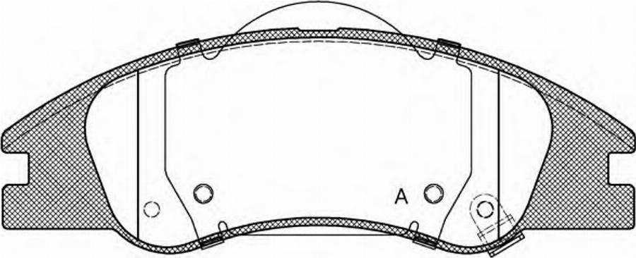 Open Parts BPA113402 - Тормозные колодки, дисковые, комплект unicars.by