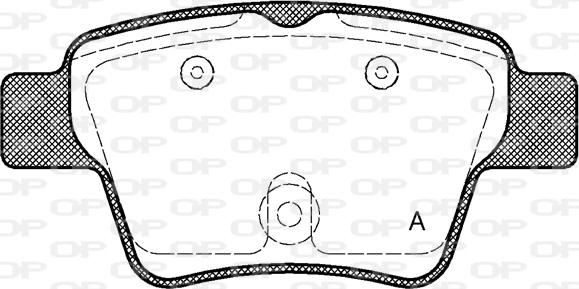 Open Parts BPA1138.00 - Тормозные колодки, дисковые, комплект unicars.by