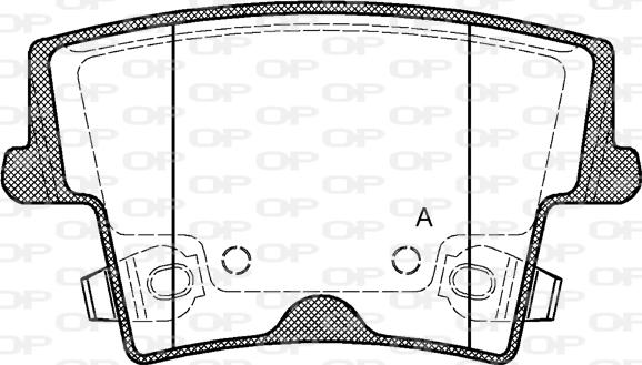 Open Parts BPA1127.08 - Тормозные колодки, дисковые, комплект unicars.by