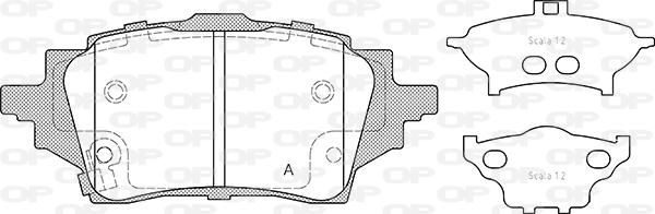 Open Parts BPA1859.02 - Тормозные колодки, дисковые, комплект unicars.by