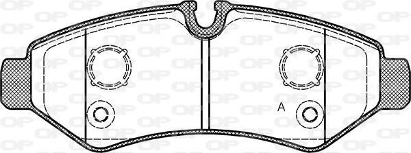 Open Parts BPA1867.00 - Тормозные колодки, дисковые, комплект unicars.by