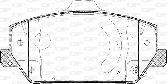 Open Parts BPA1809.02 - Тормозные колодки, дисковые, комплект unicars.by