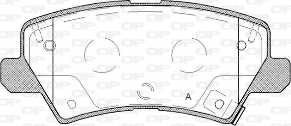 Open Parts BPA1804.02 - Тормозные колодки, дисковые, комплект unicars.by