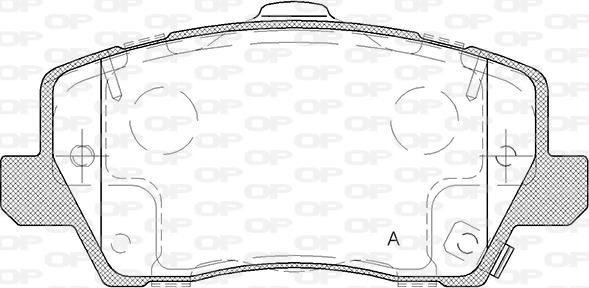 Open Parts BPA1803.02 - Тормозные колодки, дисковые, комплект unicars.by