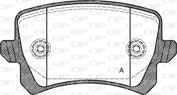 Open Parts BPA1342.00 - Тормозные колодки, дисковые, комплект unicars.by