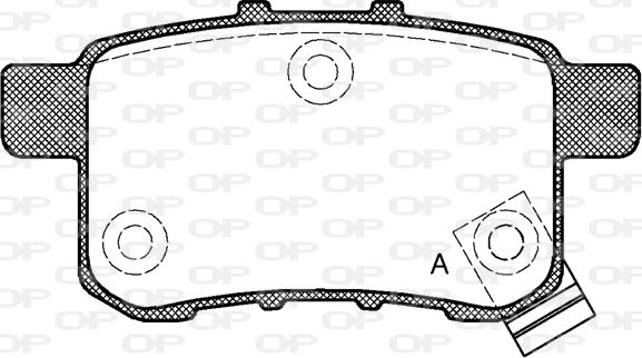 Open Parts BPA1332.02 - Тормозные колодки, дисковые, комплект unicars.by