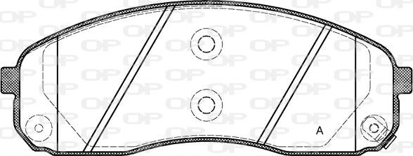 Open Parts BPA1244.02 - Тормозные колодки, дисковые, комплект unicars.by