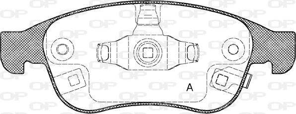 Open Parts BPA1248.12 - Тормозные колодки, дисковые, комплект unicars.by