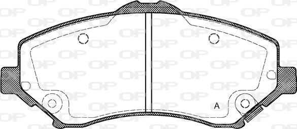 Open Parts BPA1259.02 - Тормозные колодки, дисковые, комплект unicars.by