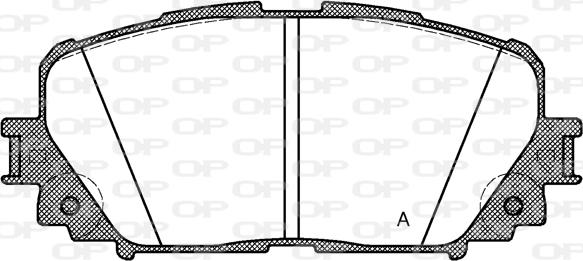 Open Parts BPA1258.00 - Тормозные колодки, дисковые, комплект unicars.by