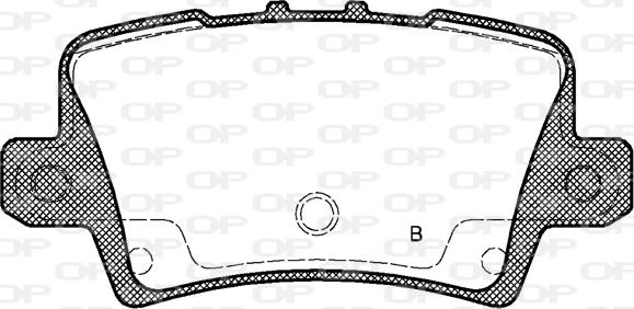 Open Parts BPA1206.02 - Тормозные колодки, дисковые, комплект unicars.by