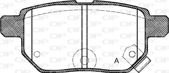 Open Parts BPA1286.02 - Тормозные колодки, дисковые, комплект unicars.by