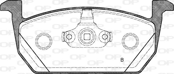 Open Parts BPA1710.00 - Тормозные колодки, дисковые, комплект unicars.by