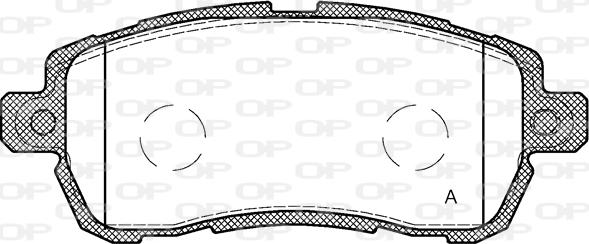 Open Parts BPA1728.00 - Тормозные колодки, дисковые, комплект unicars.by