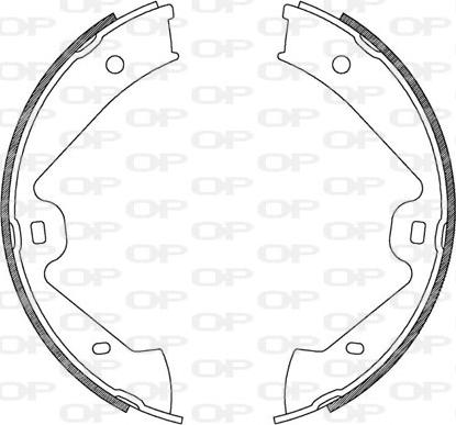 Open Parts BSA2181.00 - Комплект тормозных колодок, барабанные unicars.by