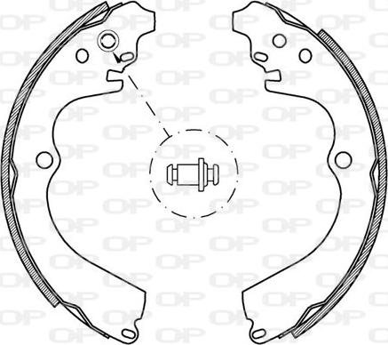 Open Parts BSA2177.00 - Комплект тормозных колодок, барабанные unicars.by