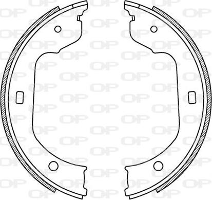 Open Parts BSA2213.00 - Комплект тормозных колодок, барабанные unicars.by