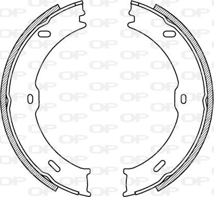 Open Parts BSA2217.00 - Комплект тормозных колодок, барабанные unicars.by