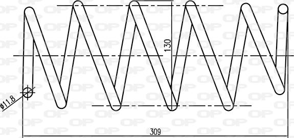 Open Parts CSR9065.02 - Пружина ходовой части unicars.by