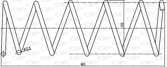 Open Parts CSR9191.00 - Пружина ходовой части unicars.by