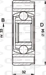 Open Parts CVJ5402.20 - Шарнирный комплект, ШРУС, приводной вал unicars.by