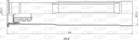 Open Parts DCK5107.02 - Пылезащитный комплект, амортизатор unicars.by