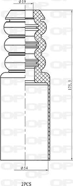 Open Parts DCK5111.02 - Отбойник, демпфер амортизатора unicars.by