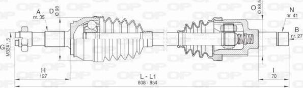 Open Parts DRS6445.00 - Приводной вал unicars.by