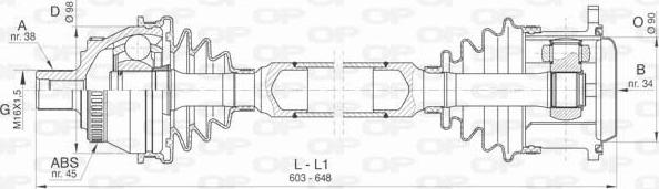 Open Parts DRS6404.00 - Приводной вал unicars.by