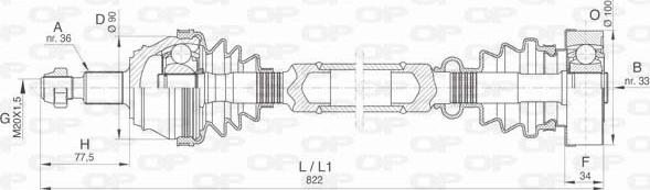 Open Parts DRS6423.00 - Приводной вал unicars.by