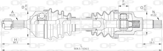 Open Parts DRS6197.00 - Приводной вал unicars.by