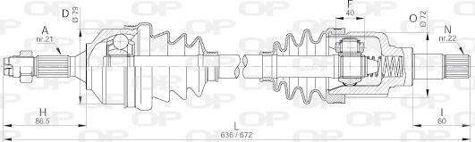 Open Parts DRS6181.00 - Приводной вал unicars.by