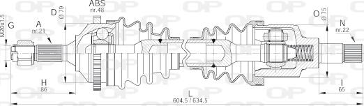 Open Parts DRS6177.00 - Приводной вал unicars.by